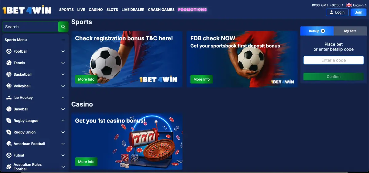 1Bet4Win Casino bonuses and promotions 1Bet4Win Casino bonuses and promotions