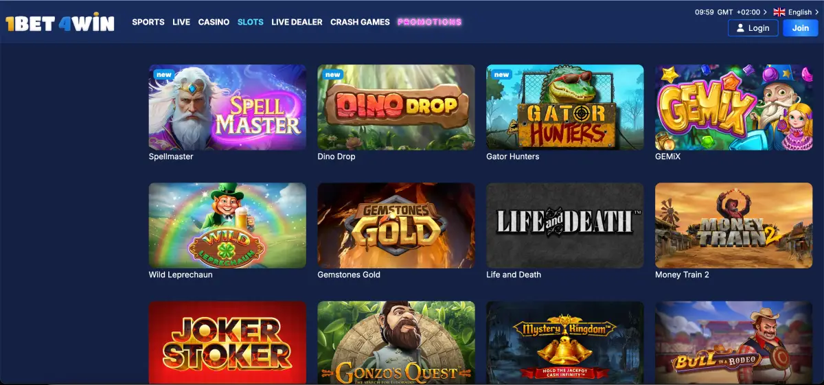 1Bet4Win Casino slots and crash games 1Bet4Win Casino slots and crash games
