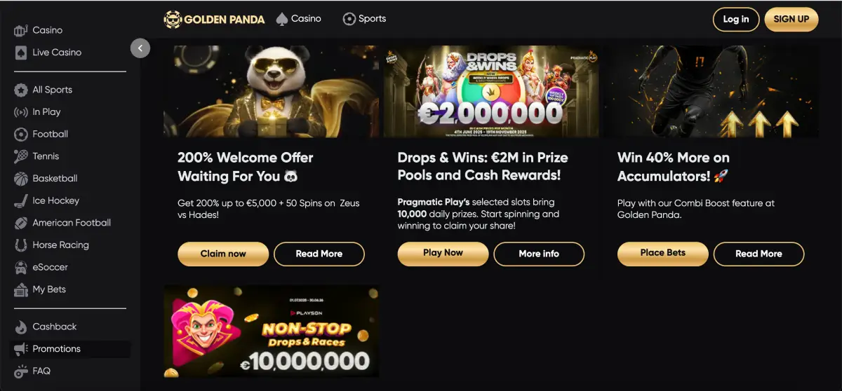 Golden Panda Casino bonuses and promotions Golden Panda Casino bonuses and promotions