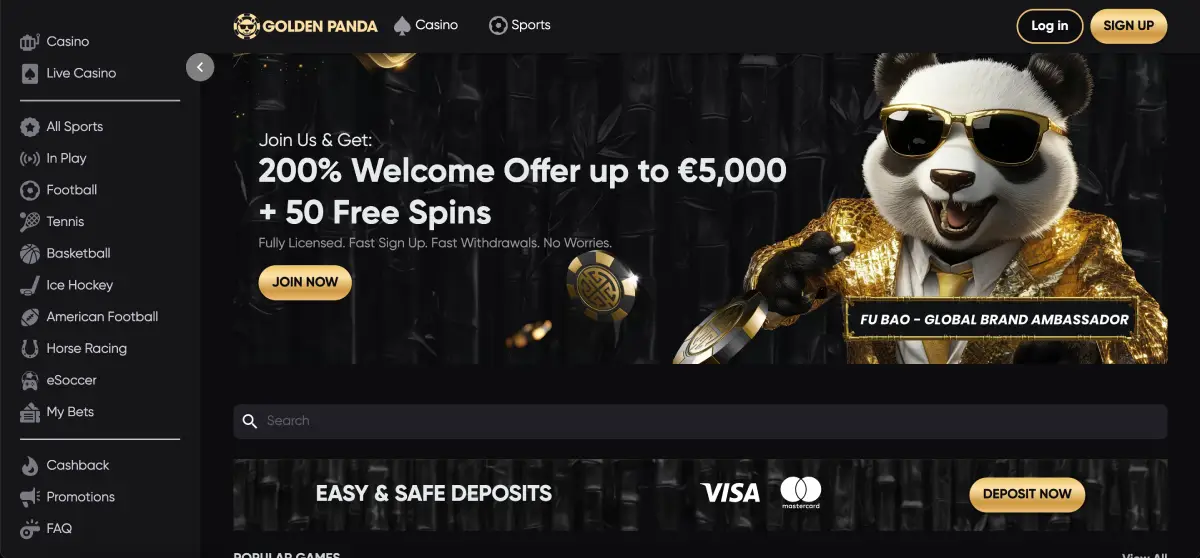 Golden Panda Casino official site Golden Panda Casino official site