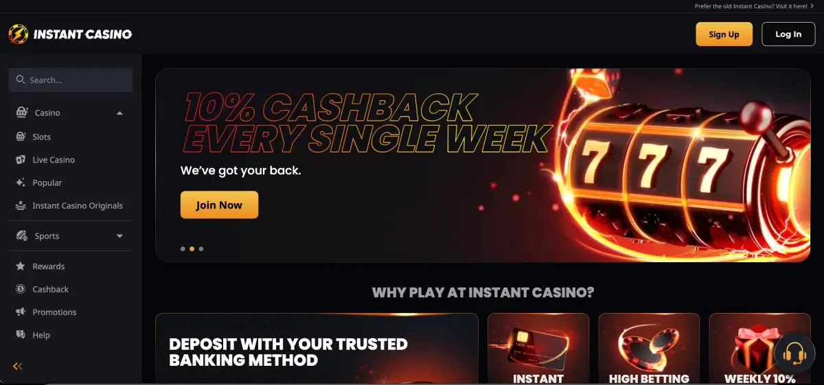 Instant Casino official site Instant Casino official site
