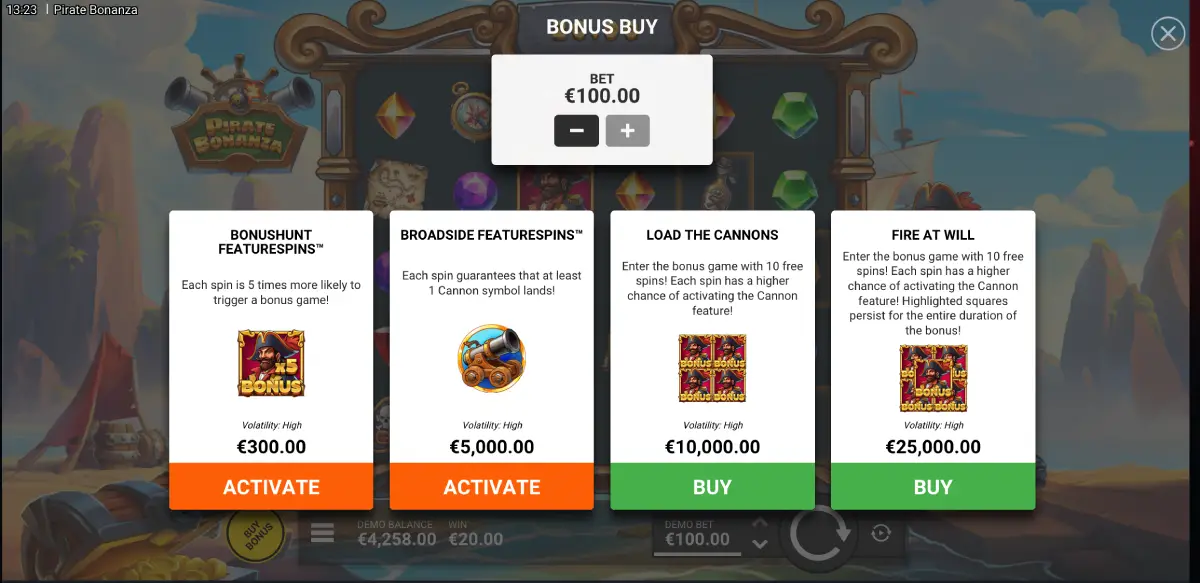 Pirate Bonanza Hacksaw cannon bomb feature by Backseat Gaming Pirate Bonanza Hacksaw cannon bomb feature by Backseat Gaming