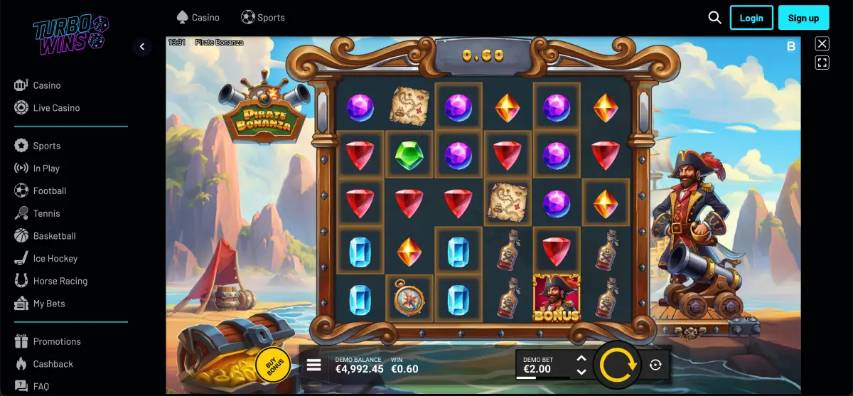 Pirate Bonanza symbols and payout table for players Pirate Bonanza symbols and payout table for players